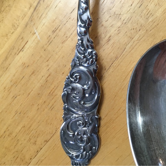 Sterling Serving Fork and Spoon - Picture 3 of 7